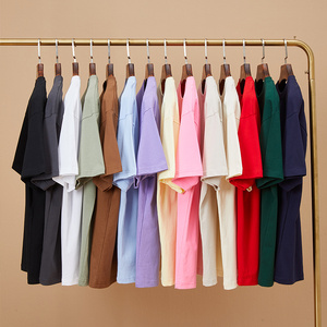 T-shirt vintage ample à épaules tombantes, épais, 100 coton, 240 g/m², respirant, avec logo personnalisé, pour hommes - Product Image 1