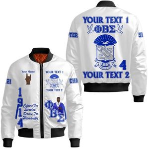Giacca in Raso Blu Phi Beta Sigma 1914, Abbigliamento Universitario Personalizzato Stile Varsity per Confraternita Greca Big Sigma - Product Image 3
