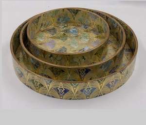 ถาดไม้ราคาไม่แพง การออกแบบพิมพ์ใหม่ถาดเสิร์ฟไม้เคลือบฟันสําหรับเสิร์ฟอาหาร ถาดไม้ล่าสุดในการขายส่ง - Product Image 4