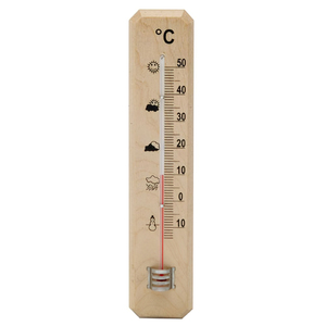 Termometro da Parete/Giardino in Legno 20 cm. - Product Image 1