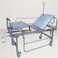 Lit d'hôpital manuel SI Surgical Hospital Fowler, entièrement en acier inoxydable, Classe II, Modèle SIS 2002 C, Trendelenburg, Inde, Garantie 1 an, En ligne