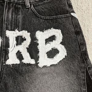 Short en denim épais de haute qualité avec patch short en jean - Product Image 3