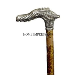 Superior Quality Antique Designer Walking Sticks From Indian Manufacturer For Elderly And Camping & Hiking <b>Accessories</b> Supplies - Product Image 3