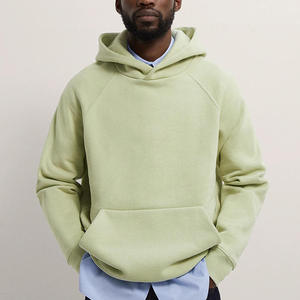 Sweat à capuche pour homme, manches régulières, streetwear d'hiver, lourd, imprimé, nouveau design, coton French Terry, poches latérales, uni, teinture unie - Product Image 5