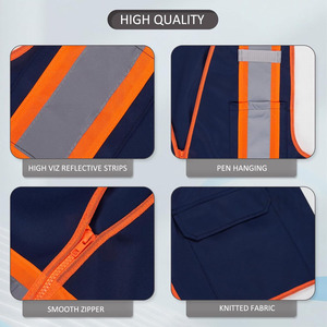 Chaleco Reflectante de Alta Visibilidad Personalizado 2024 con Múltiples Bolsillos, Chaleco de Seguridad Resistente para Hombres y Mujeres - Product Image 5