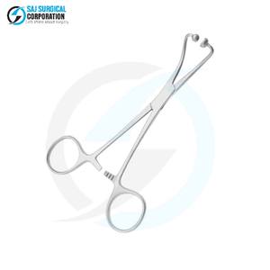 Pince à serviettes manuelle de qualité hospitalière à articulation bilatérale en acier inoxydable, durable, réutilisable, certifiée CE, performance chirurgicale fiable - Product Image 2