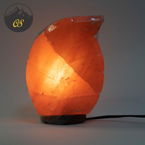 Lámpara de Sal Rosa Natural en Forma de Hoja, Portátil, con Interruptor y Regulador de Intensidad, Cable USB, Diseño Artístico de Nature's Delight - Product Image 2