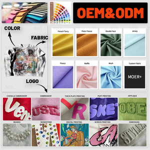 Sudadera de manga larga con estampado DTG de moda personalizada OEM con diamantes de imitación Vintage Waffle - Product Image 4