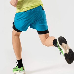 กางเกงขาสั้นผ้าแคนวาสสำหรับวิ่งของผู้ชายกางเกงขาสั้นผ้ายืดแบบถักลายเบอร์มิวดาสีล้วนแบบลำลองงาน OEM - Product Image 3