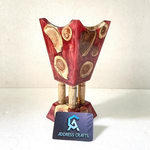 Quemador Mubkhar de resina de madera de estilo árabe, de venta directa de fábrica Oud quemador de incienso, decoración del hogar, quemador Oud de resina hecho a mano Mubakhar - Product Image 2