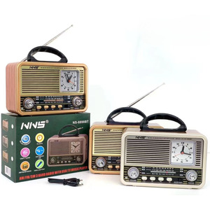 Portatile Desktop FM/AM/SW 3-Band Radio USB TF altoparlante Bluetooth con orologio per cellulare universale e dispositivo Bluetooth - Product Image 2