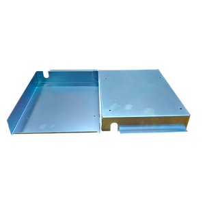 Carcasa de chapa fabricada Caja de acero electrónica personalizada Caja de control de corte CNC con ranuras de montaje y flujo de aire - Product Image 2
