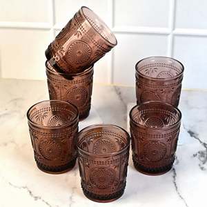 Juni <b>Set</b> of 6 Perfect-Textured Drinking Glasses for <b>Serving</b> <b>Beverages</b> - Product Image 1
