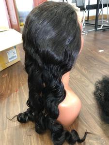 Peluca de Cabello Liso Virgen Vietnamita Brasileño, Densidad 130/150, Pre-Desplumada, Corta, Pequeña, Negra, Superventas - Product Image 3