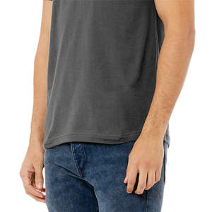 Camiseta de algodón con cuello en V Airlume 100% Unisex, Jersey esencial de manga corta de asfalto de 4,2 Oz, tejido de punto de longitud Formal - Product Image 5