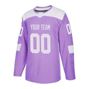 เสื้อฮ็อกกี้น้ำแข็งสำหรับสโมสรและทีมงานเสื้อพิมพ์โลโก้ตัวเลขและชื่อที่กำหนดเองได้สำหรับ2025สีและขนาดต่างๆ - Product Image 2