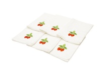 Serviettes de cuisine carrées en coton biologique, lot de 12, séchage rapide, forte absorption d'eau, faible rétrécissement, lavables 1000 fois