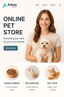 Fournitures professionnelles pour animaux de compagnie Services de conception de sites Web Créations d'agences Web de confiance Plateformes de commerce électronique modernes et abordables