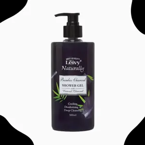 Leivy Naturally Floral Fantasy Shower Gel (500ml) Natural Charcoal Top selling in Japan