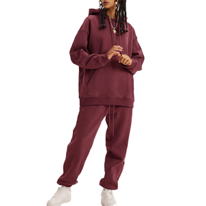 Chándal Informal al por Mayor, Sudadera Holgada de Algodón, Ropa Deportiva de Invierno, Ropa para Entrenamiento y Trotar, Chándales para Mujer - Product Image 4