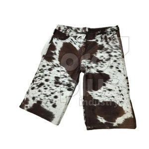 กางเกงขาสั้นหนังวัวแท้ ผู้ชายและผู้หญิง สไตล์ลำลอง เป็นมิตรกับสิ่งแวดล้อม ระบายอากาศได้ดี แห้งเร็ว ทันสมัย สวมใส่สบาย คุณภาพพรีเมียม - Product Image 2