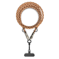 Cordón Ajustable Antipérdida para Teléfono, Cable de Nailon Trenzado Metálico de Carga Rápida con Revestimiento de PVC para Dispositivos iOS, Autos, Certificado MFI