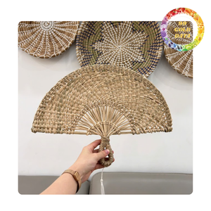 Ventilador de mano de algas marinas ecológico | Artículo hecho a mano para decoración y regalo | Origen de Vietnam - Product Image 3