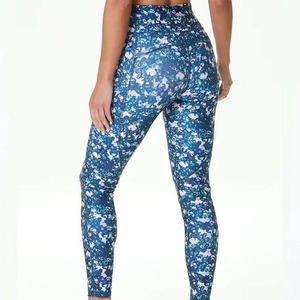 Wholesale Women Capri <b>Leggings</b> Sublimation <b>High</b> Waist Workout Yoga Pants Premium Quality Factory Custom Oem Odm Soft Comfortable - Product Image 4