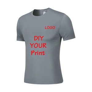 Camiseta deportiva de secado rápido Impresión personalizada Diseño de personalidad Camiseta de poliéster de cuello redondo para exteriores Patrón de logotipo de equipo bordado - Product Image 4