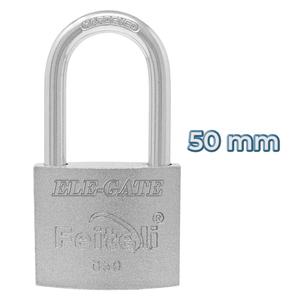 Lucchetto di Sicurezza in Ferro con Chiave e Gancio Lungo 50mm per Maggiore Sicurezza - Product Image 1