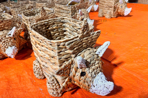 ตะกร้าสานมือลายไดโนเสาร์ตะกร้าสำหรับเด็กตะกร้าเก็บของผักตบชวาดีไซน์ใหม่ - Product Image 2