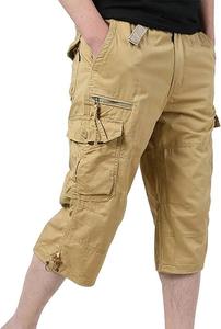 Pantalon court d'été populaire pour homme, salopette ample, short cargo imprimé avec logo, décontracté, solide, respirant, tissé, grande taille - Product Image 2