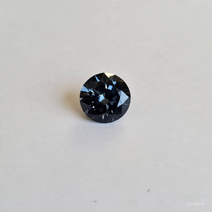 3 pierres de moissanite de laboratoire de 9,5 mm de couleur noire, taille ronde brillante, qualité VVS1, grade D, pierres brutes pour la fabrication de bijoux - Product Image 3