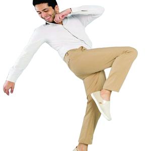 Venta al por mayor en blanco de oficina para hombre de negocios pantalones de algodón Spandex Chino Casual hombres pantalones y pantalones - Product Image 5