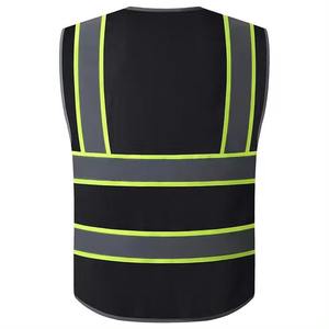 High Quality Windproof Security <b>Reflective</b> Vest High Visibility Light Breathable <b>Clothing</b> for Road <b>Safety</b> Customizable Logo - Product Image 2