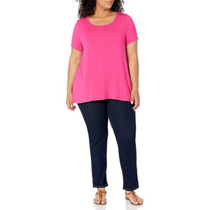 Nouveaux T-shirts décontractés d'été à manches courtes haut coton t-shirts dames femmes t-shirt - Product Image 5