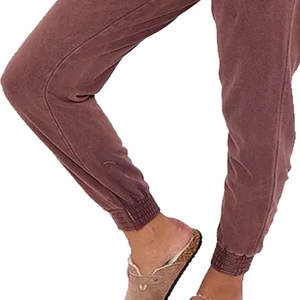 Chándal lavado ácido para mujer con logotipo personalizado, conjunto de pantalones y sudadera informal para correr lavado ácido para mujer a la moda - Product Image 6