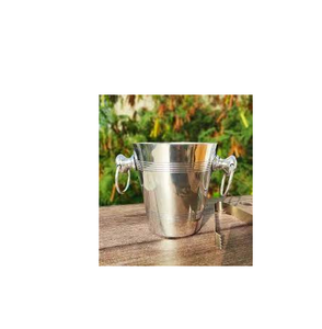 Seau à glace champagne personnalisé en aluminium seau à glace en aluminium pour bière martelée pour refroidisseurs et supports à bas prix - Product Image 3