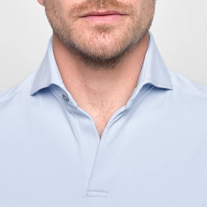 เสื้อโปโลแขนสั้นสำหรับผู้ชายผ้าฝ้ายโพลีเอสเตอร์ผ้าเทอร์รี่ปักลาย - Product Image 2