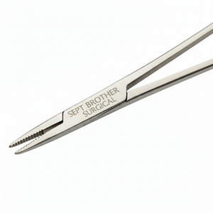 Porte-aiguilles en carbure de tungstène de haute qualité, pinces Mayo Hegar, porte-aiguilles chirurgical avec anneaux dorés - Product Image 2