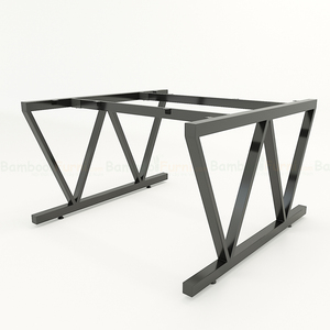 โต๊ะทำงานแบบคลัสเตอร์ 2 ชิ้น VBamboo ขนาด 120x120 ซม. เฟอร์นิเจอร์สำนักงานรูปตัว L สไตล์มินิมอลสุดหรู สำหรับห้องนอน ต้องประกอบเอง - Product Image 3