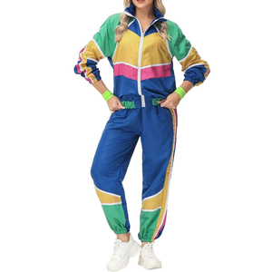 Conjunto de chándales impermeables cortavientos personalizados, conjunto de chaquetas y pantalones para correr de pista ligera de verano e invierno, precio barato - Product Image 5