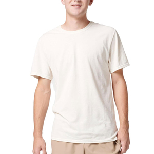 T-shirts pour hommes de haute qualité avec logo personnalisé T-shirts amples et décontractés en jersey simple Offre Spéciale d'impression OEM à manches courtes et col rond pour polo - Product Image 2