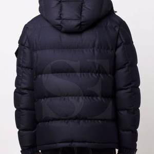 Abrigo acolchado de burbujas personalizado de alta calidad para hombre, chaquetas de invierno con capucha para clima frío, tela ligera, nueva condición - Product Image 3