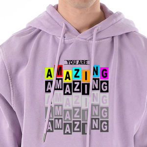 Sweat à capuche 100% coton de haute qualité pour hommes, panneau polaire DTF Dtg, impression numérique, motif de dessin animé, bases DDTF, vêtements pour hommes imprimés - Product Image 6