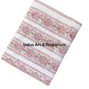 Mantel de Algodón a Rayas de Estilo Moderno Hecho a Mano en India, la Mejor Calidad, Origen Jaipur, Tamaño y Color Personalizables - Product Image 3