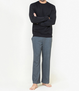 Sweat-shirt pull de couleur unie pour hommes 100% coton épais vêtements décontractés pour l'hiver - Product Image 1