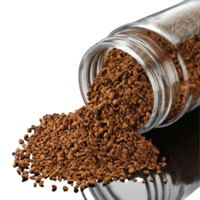 Produit haut de gamme 2022 café instantané séché au congélateur, usine du vietnam bocal en verre 100g café pur à haute teneur en caféine neutre