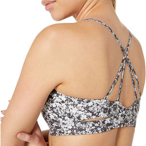 Nuevo Estilo de Ropa de Yoga, Sujetador Deportivo en Oferta, Talla Grande, Soporte Medio, Sin Costuras, Antibacteriano, Escote Profundo en V, Personalizado para Entrenamiento en Gimnasio - Product Image 3