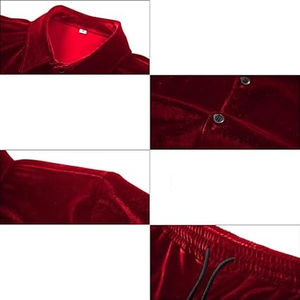 T-shirt en velours à col rond unisexe à manches courtes avec impression personnalisée et broderie - Product Image 4